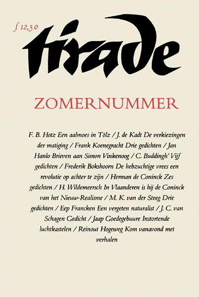 Omslag Tirade nr. 226